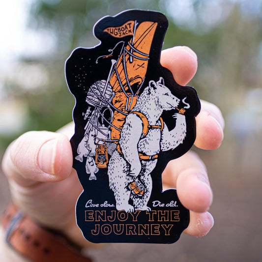 Enjoy the Journey Too Sticker