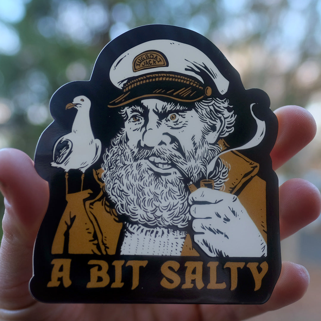 A Bit Salty Sticker – TugboatJack