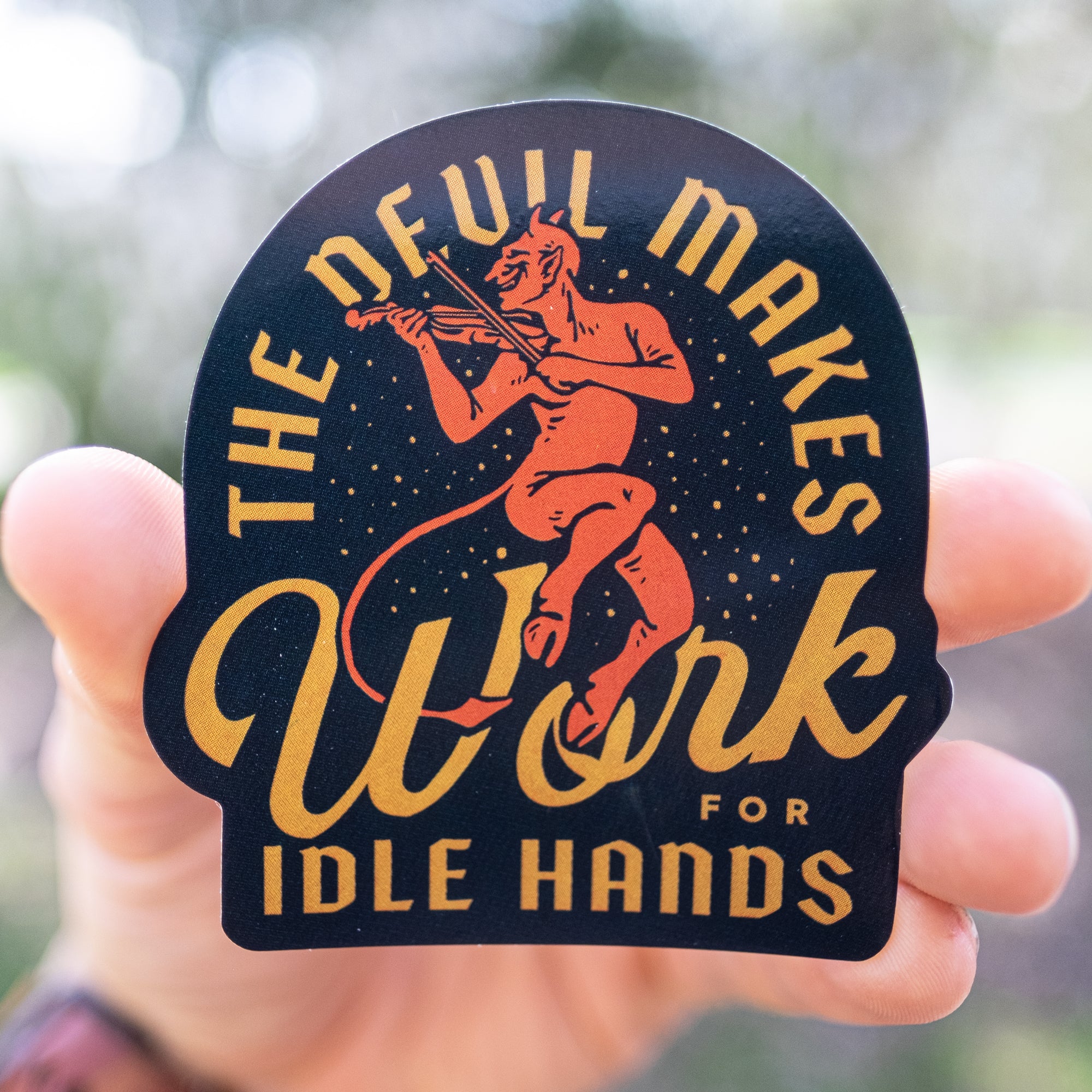 Devils Workcover Devil's Work Sticker – TugboatJack